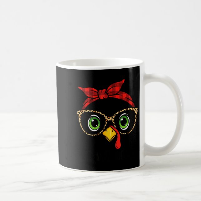 Mug Funny Thanksgiving Turkey, Leopard Gles &amp; Buff (Droite)