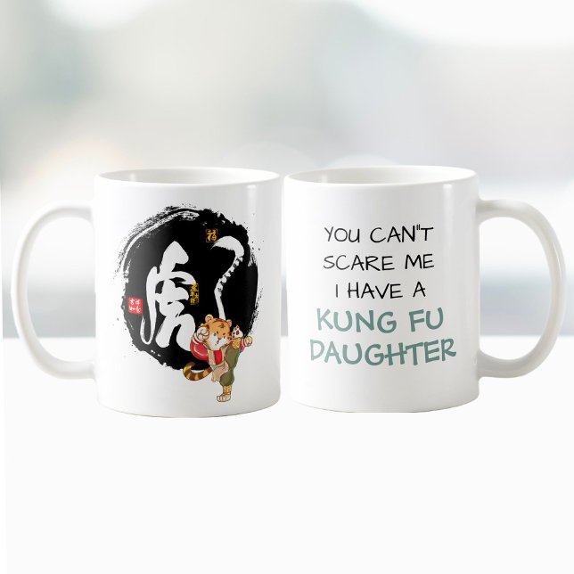 Mug Funny Tiger Kung Fu Fête des pères Papa Cadeau Ann (Créateur téléchargé)