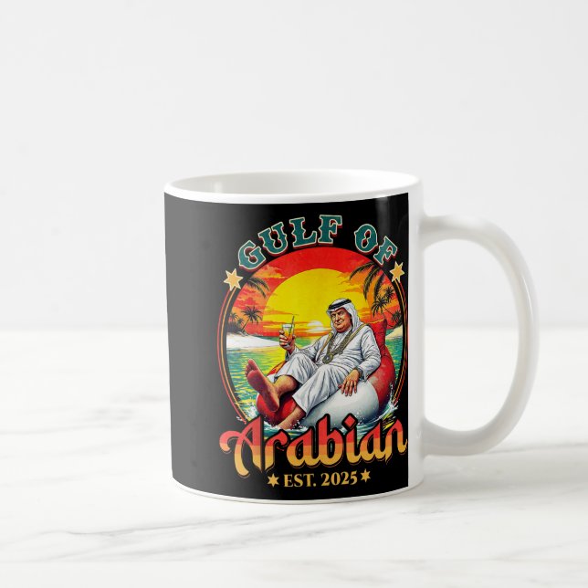 Mug Funny Trump Chemise Golfe De L'Arabe Est 2025 Funn (Droite)