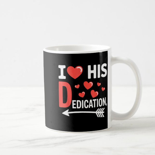 Mug Funny Valentine's Day Couple Matching I Love His D (Droite)