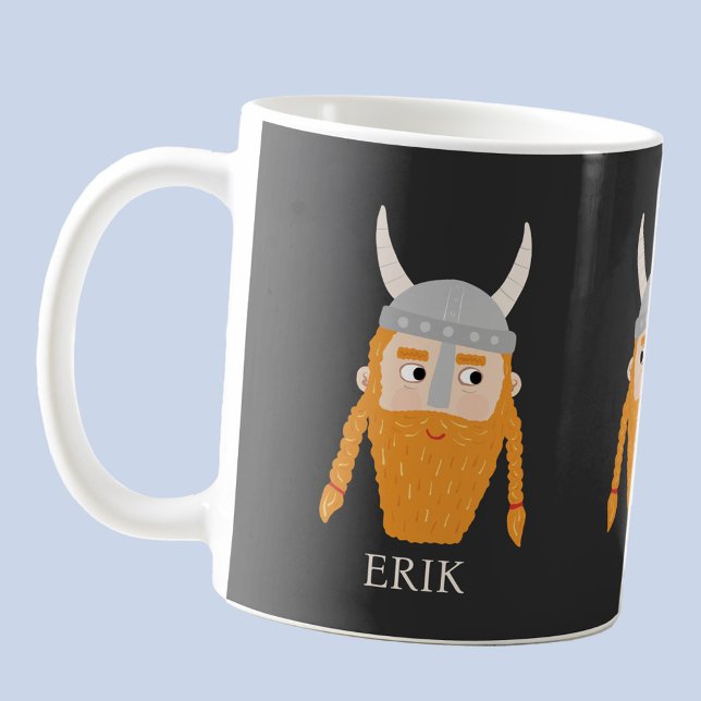 Mug Funny Viking Personnalisé (Fun Viking personalized custom name coffee mug)