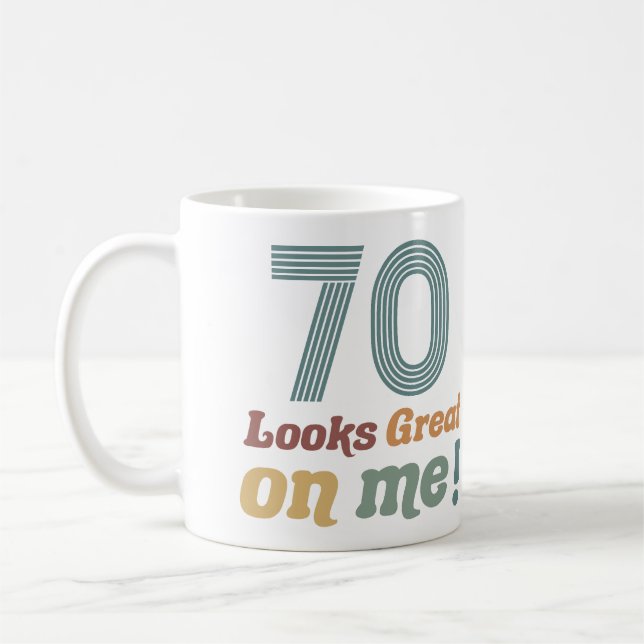 Mug Funny Vintage 70e anniversaire (Gauche)