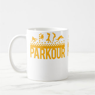Mug Funny Vintage Parkour Running 	 Christmas Gift Kid