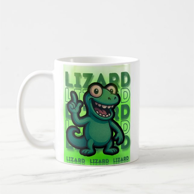 Mug Funny Weirdcore Lizard Lizard Lizard Mème (Gauche)