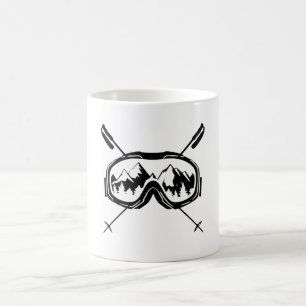 Mug Funny Winter Sports Snowboard lunettes ski voyage