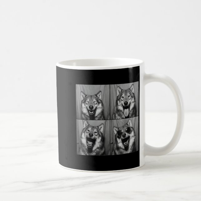 Mug Funny Wolf Photo Booth Sungles Dog  (Droite)