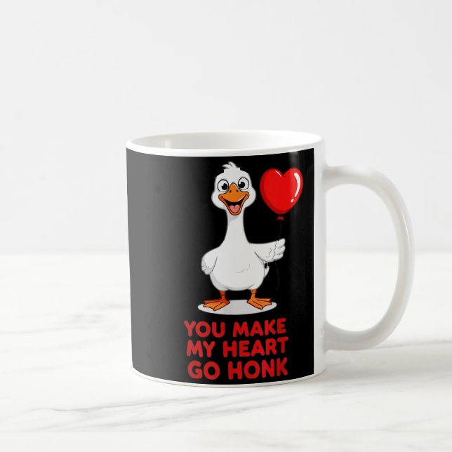 Mug Funny You Make My Heart Go Honk Matching Valentine (Droite)