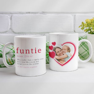 Mug Funtie Définition Coeur Photo Tante
