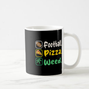 Mug Funy Tee Football Pizza Weed Pour Les Amateurs Hal