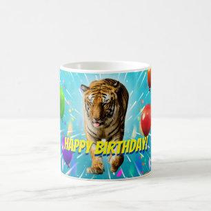 Mug Funy Tiger Party Balloon Explosion Anniversaire