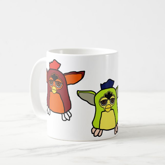 Mug Furby Kiwi, Sherbet et Rooster (Devant gauche)