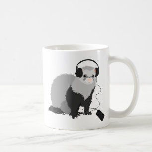 Mug Furet drôle de mélomane