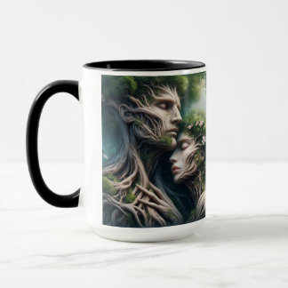 Mug fusão homem e natureza
