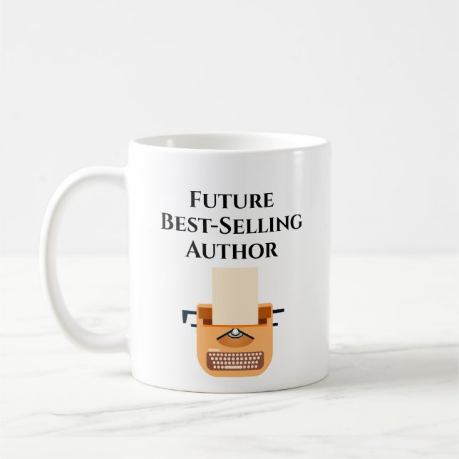 Mug Futur auteur de la meilleure vente personnalisée M (Gauche)