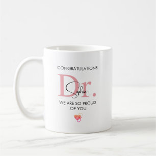 Mug Futur Docteur Nom Personnalisé Tellement Fier de T