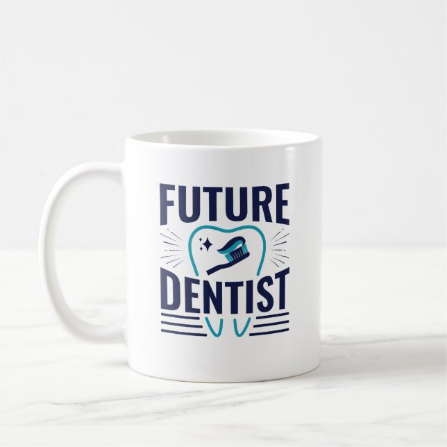 Mug Futur étudiant de l'école dentaire dentiste (Gauche)
