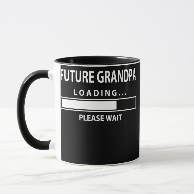 Mug Futur grand-père Chargement première fois grand-pa (Gauche)