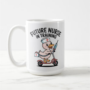 Mug Futur infirmier en formation Canard mignon