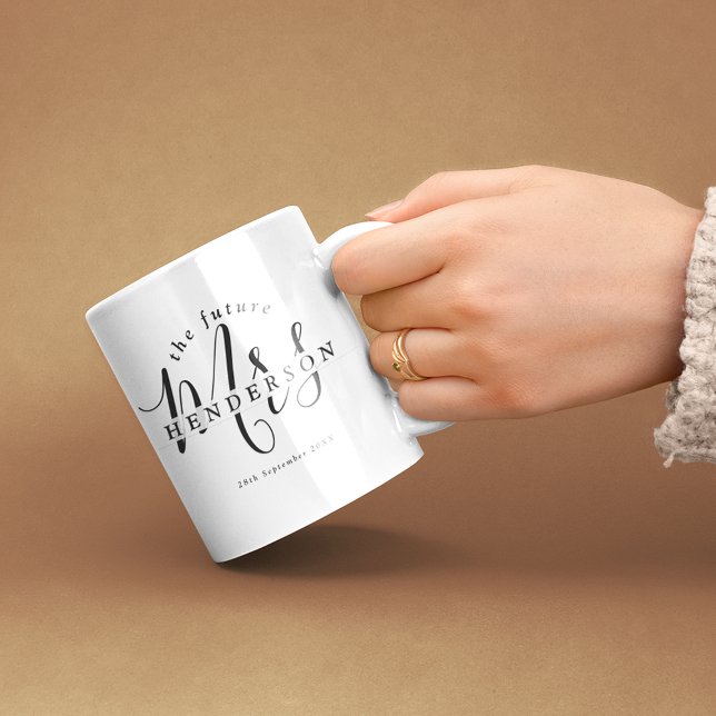 Mug Future Mme élégante Engagement  (Créateur téléchargé)
