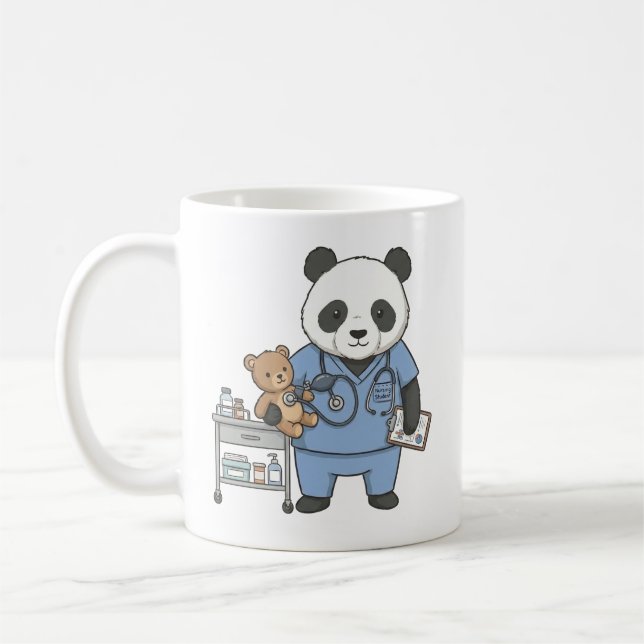 Mug Future RN Panda: Adorable Medical Student  (Gauche)