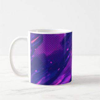Mug 🎨 Futuristic Abstract Purple & Blue Pattern - Bol