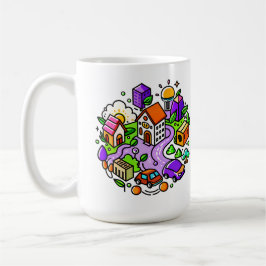 Mug Futuristic Ride: Psychedelic Car Journey