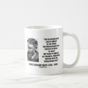 Mug G.B. Shaw Progress dépend de l'homme déraisonnable