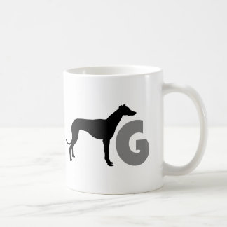 Mug G est pour le lévrier