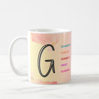 Mug "G" initial (11oz)