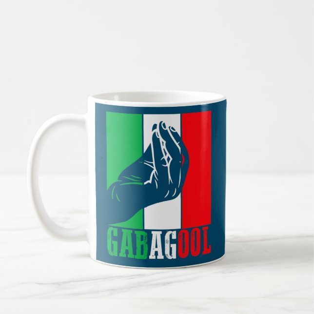 Mug Gabagool Viande italienne américaine avec signe à  (Gauche)