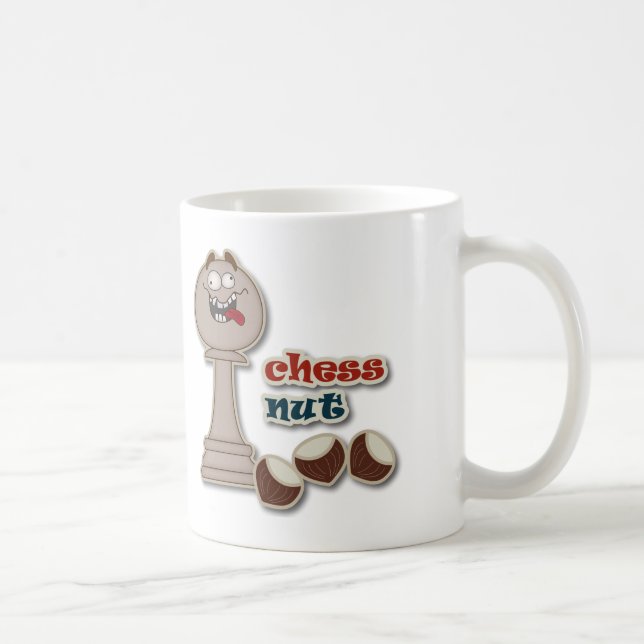 Mug Gage d'échecs, écrous d'échecs et châtaignes (Droite)