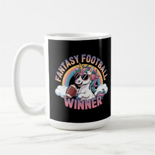 Mug Gagnant de Football Fantastique Licorne Drôle Styl