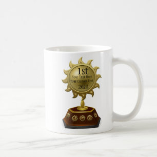 Mug Gagnant du prix à la date personnalisée Nom person