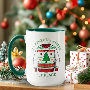 Mug Gagnant du Pull de Noël le Plus Moche à la Premièr