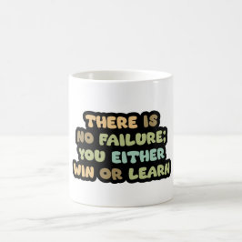 Mug Gagnez ou apprenez. Pas d'échec mental Motivation 