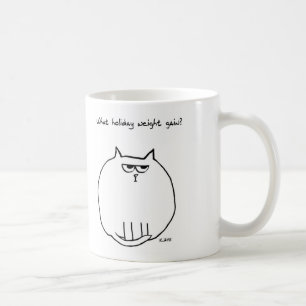 Mug Gain de poids de vacances - le chat fâché est