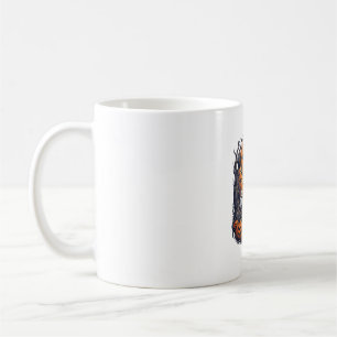 Mug Gains de cour de graveyard squelette soulevant hal