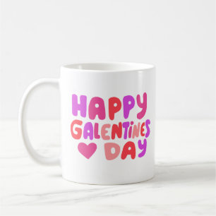Mug Galentines Jour Bulles Lettres Super Curvy Retro