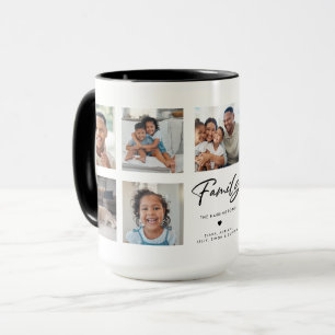 Mug Galerie de 9 photos multi personnalisée pour la fa
