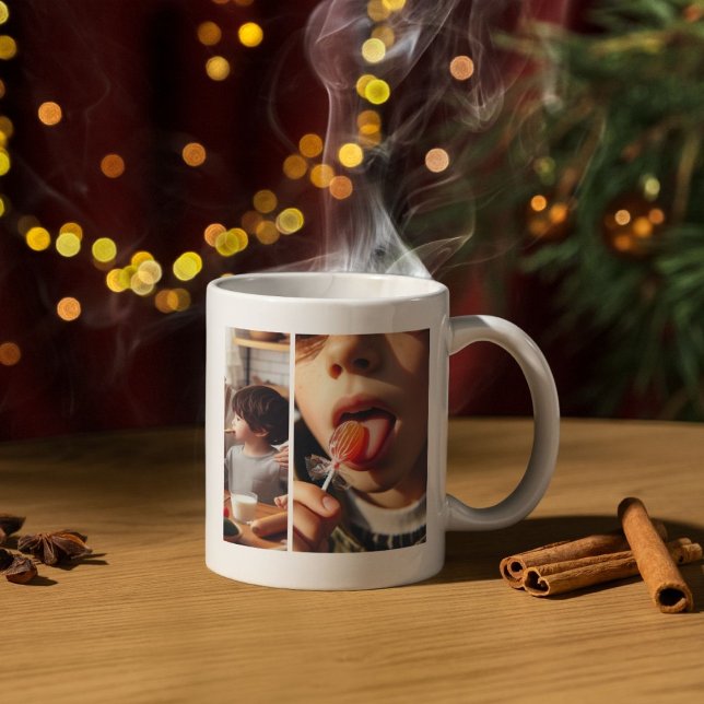 Mug Galerie personnalisée de trois photos (Créateur téléchargé)