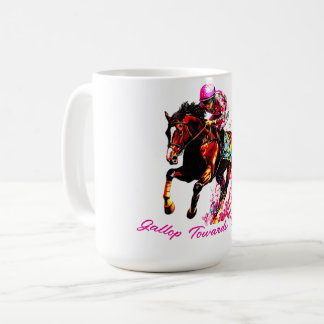 Mug Gallop Vers La Victoire. Élégant portrait de cheva