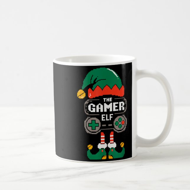 Mug Gamer Elf Matching Family Group Christmas Party Py (Droite)