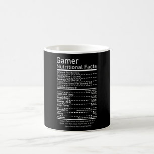 Mug Gamer Informations nutritionnelles Funny Gaming Co