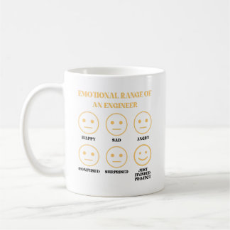 Mug Gamme Émotionnelle Drôle D'Un Ingénieur