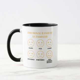 Mug Gamme Émotionnelle Drôle D'Un Ingénieur