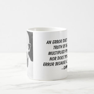 Mug Gandhi, une erreur ne fait pas becometruth par