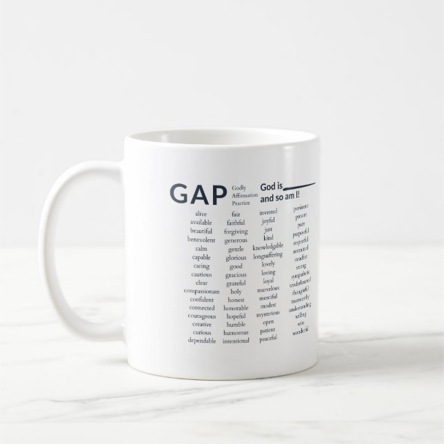 Mug GAP : Belle pratique d'affirmation (Gauche)