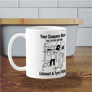 Mug Garage Échappement & Monteurs de Pneus