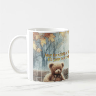 Mug Garçon angélique avec ours en peluche