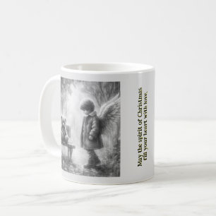 Mug Garçon angélique avec ours en peluche